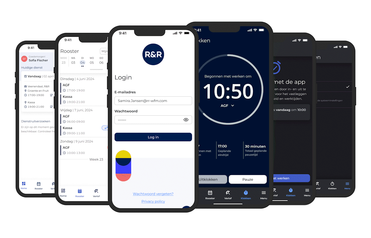 R&R medewerkers App