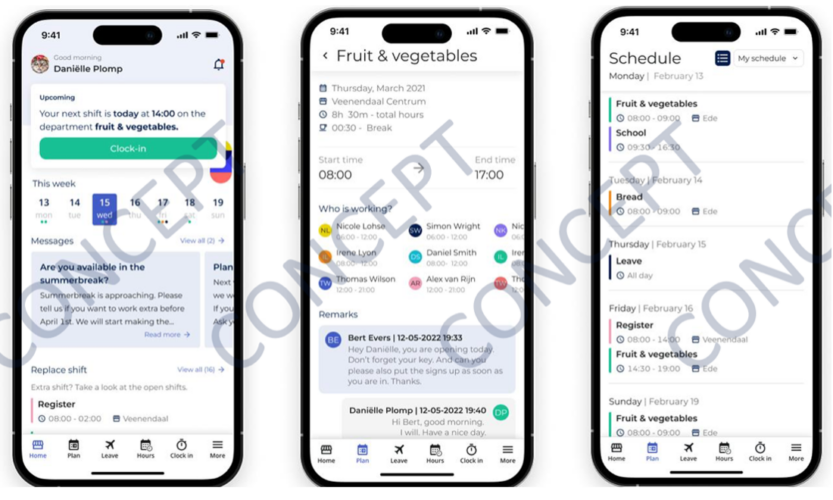 Impressie nieuwe R&R Job App